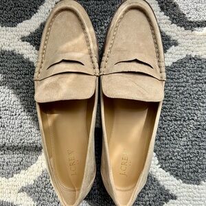Tan Suede Loafers / flats. Size 12